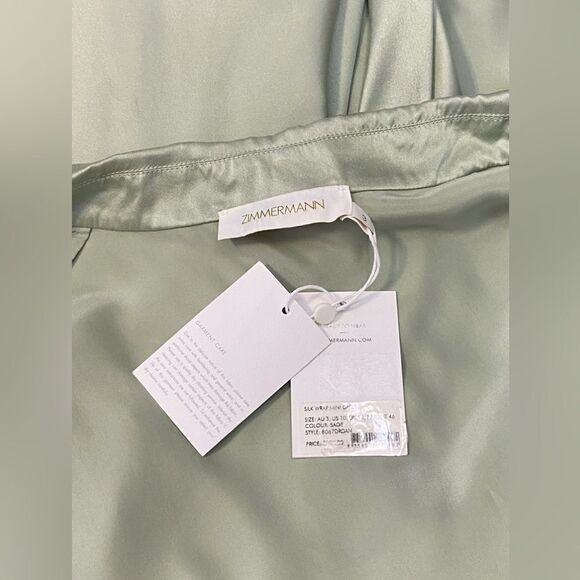 Zimmermann Silk Wrap V-Neck Minidress size 3/US size 10 - Picture 11 of 12